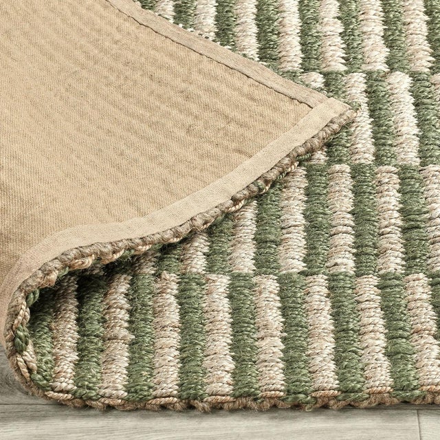Laguna Jute Natural Olive Rug - 2 X 3 For Sale - Image 4 of 5