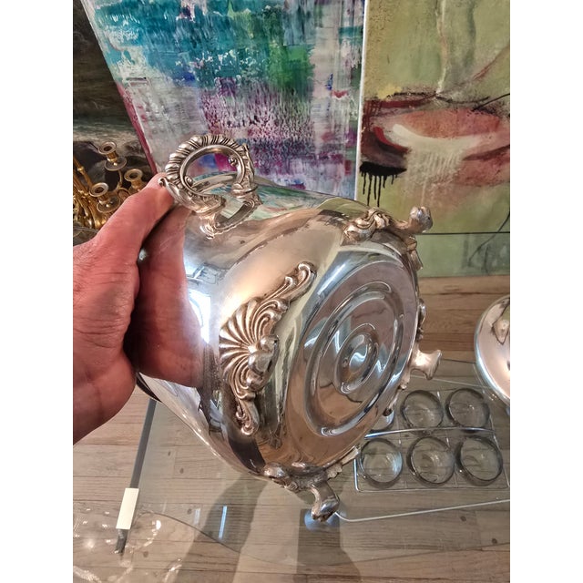 Vintage Mid Century Modern Christofle Style Ice Bucket For Sale - Image 9 of 11