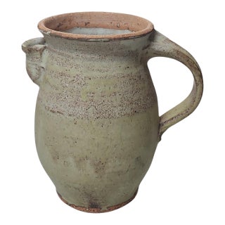 Vintage 1970s Flameware Studio Pottery Pitcher For Sale