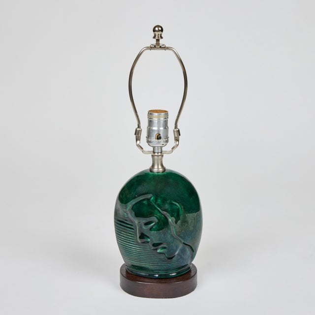 Ceramic Art Deco Ceramic Table Lamps | Pair For Sale - Image 7 of 11