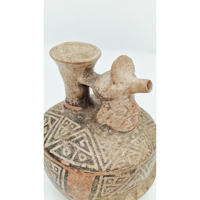 Anthropomorphic Terracotta Vase from the Ancient Pre-Columbian Cultures of the Andes For Sale - Image 12 of 15