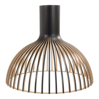 Late 20th Century Victo 4250 by Secto Design Contemporary Scandinavian Hanging Wood Light Fixture For Sale