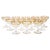 An exceptional set of twelve mid-20th century Tableware champagne coupe glass service by the renowned Belgian glassmaker...