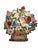 Vintage Folk Art Hand-Painted Tole Floral Fireplace Screen For Sale - Image 11 of 13