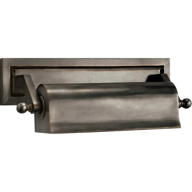 Traditional Thomas O'Brien for Visual Comfort Signature Library 10" Picture Light in Bronze For Sale - Image 3 of 4