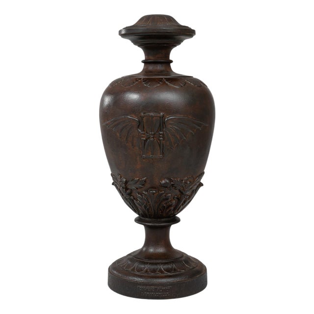 1900s French Cast Iron Urn For Sale