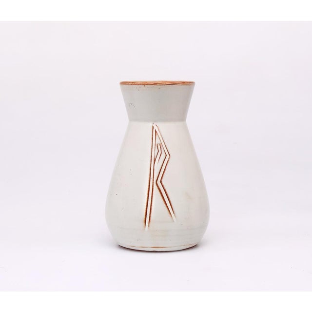 Small Earthenware Vases with Sgraffito Decor, 1960s, Set of 4 For Sale - Image 6 of 10