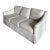 Sherrill Furniture Custom Upholstered Sofa in Cream Linen For Sale
