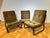 Bauhaus Black Steel and Green Upholstery Lounge Chairs, 1970s, Set of 3 For Sale - Image 6 of 18
