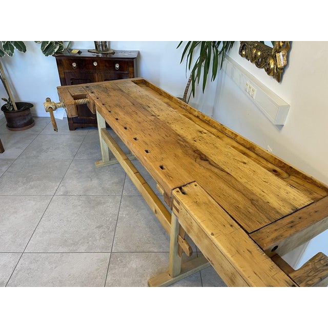 Vintage Workbench in Pine For Sale - Image 14 of 18