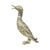 Silver-Colored Duck Sculpture in the style of Mauro Manetti, 1970s For Sale - Image 11 of 11