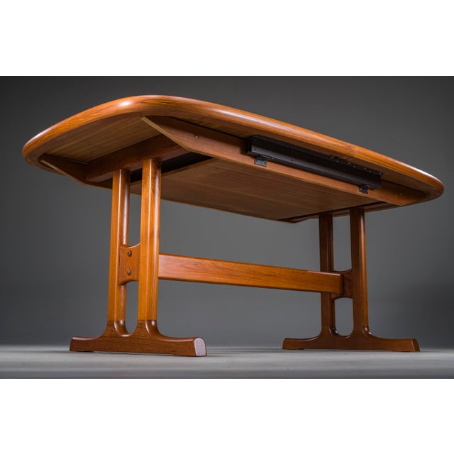 Danish modern extendable dining table by glostrup, 1960s, crafted from teak. Expertly restored in our in-house workshop...