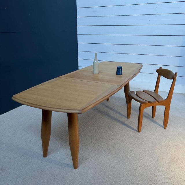 Extendable Dining Table by Guillerme and Chambron for Votre Maison, 1960s For Sale - Image 10 of 14