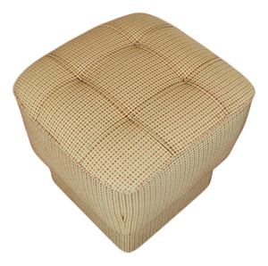 Vintage Art Deco Ottoman with Springs Seat, 1930s
