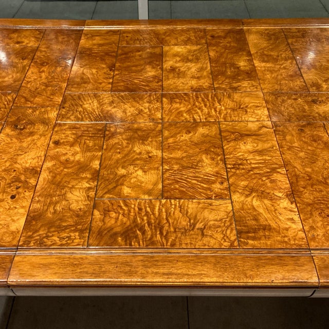 1980s “Portfolio” 9’ Extendable Chinoiserie Dining Table From Drexel For Sale In Denver - Image 6 of 13