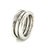 Bulgari Mid 20th Century Bvlgari B.zero1 Three-Band Ring in 18k White Gold Size 5 / EU 51 For Sale - Image 4 of 5