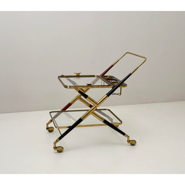 Mid-Century Modern Bar Cart by Cesare Lacca, 1950s For Sale - Image 3 of 5