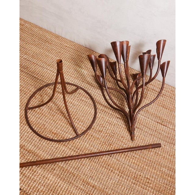 Studio Made Floor Candelabra For Sale - Image 4 of 12