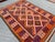Islamic Afghan Maimana Kilim Area Rug, Handwoven Wool, 6x9, Red & Indigo For Sale - Image 3 of 10
