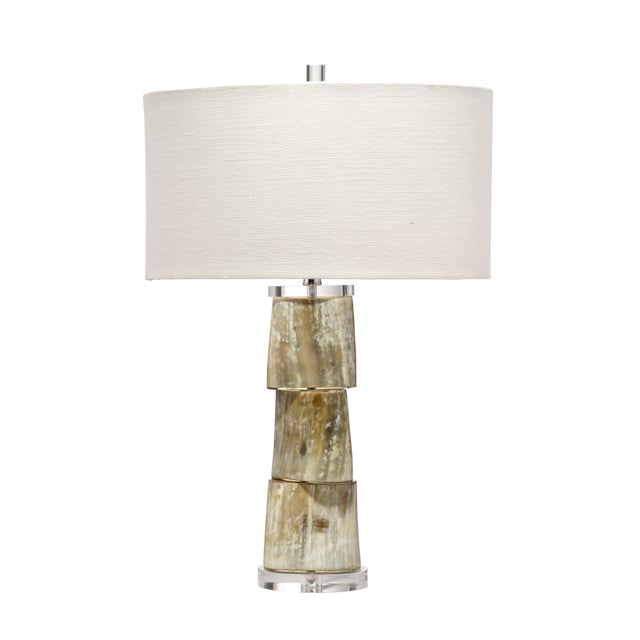 2020s Stag Table Lamp, Cream Stacked Horn For Sale - Image 5 of 5