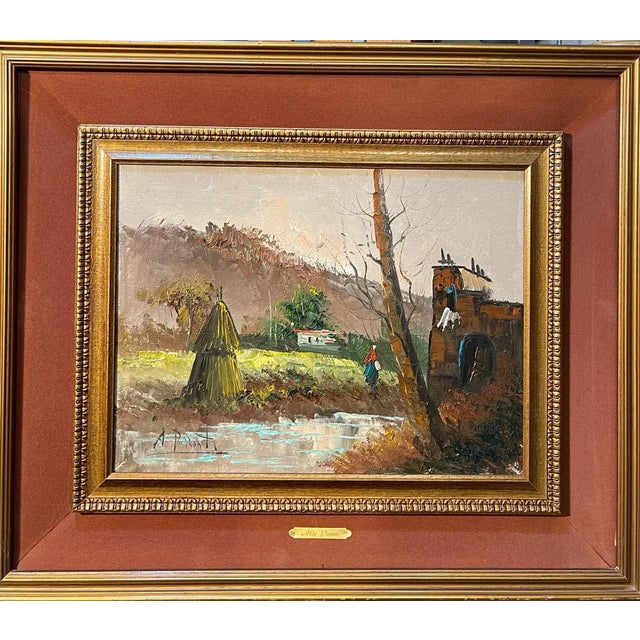 Aldo Pironti, Rural Scene, 20th Century, Oil on Canvas, Framed For Sale