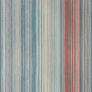 Harlequin Spectro Stripe Wallpaper in Teal/Sedona/Rust For Sale