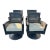 Set of 4 Woodard Woven Outdoor Swivel Chairs With Cushion. For Sale