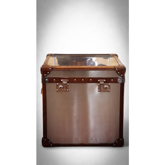 White Star Trunk in Steel and Leather by Timothy Oulton, 2010s For Sale - Image 3 of 18