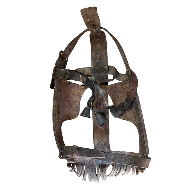 Antique Leather Horse Bridle W/Blinders For Sale In New York - Image 6 of 6