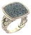 Mid 20th Century John Hardy Classic Chain Blue Topaz Sterling Silver Ring - Size 7 For Sale