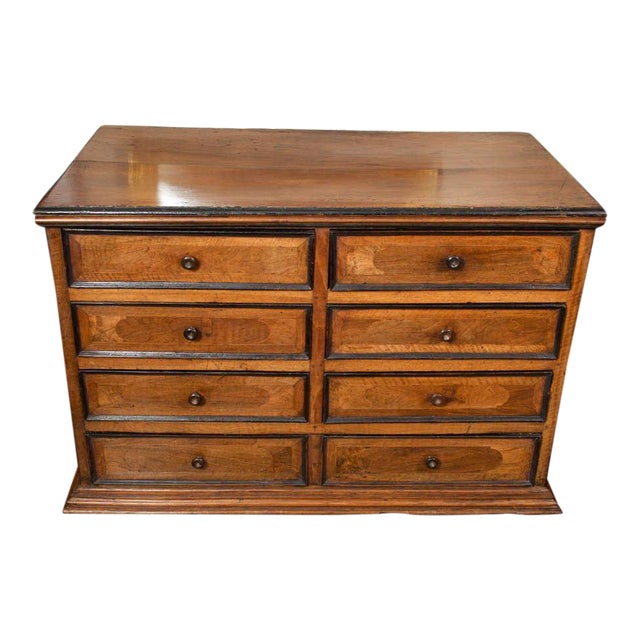 Tuscan Walnut Commode With Ebonized Detail Circa 1780 For Sale