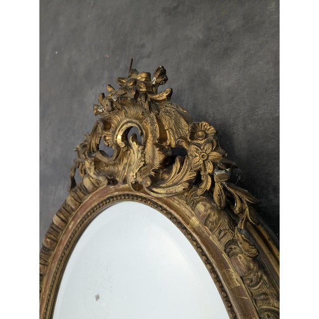Napoleon III Giltwood Mirror For Sale - Image 3 of 7