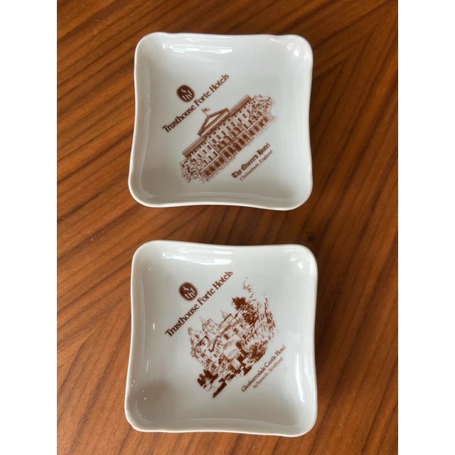 Mid 20th Century Mid-Century French Porcelain Pin Dishes for European Hotels, Pillivuyt, France -Set of 2 For Sale - Image 5 of 8