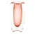 Vintage Glass Momentum Blob Sommerso Vase Clear, Peach SIgned For Sale