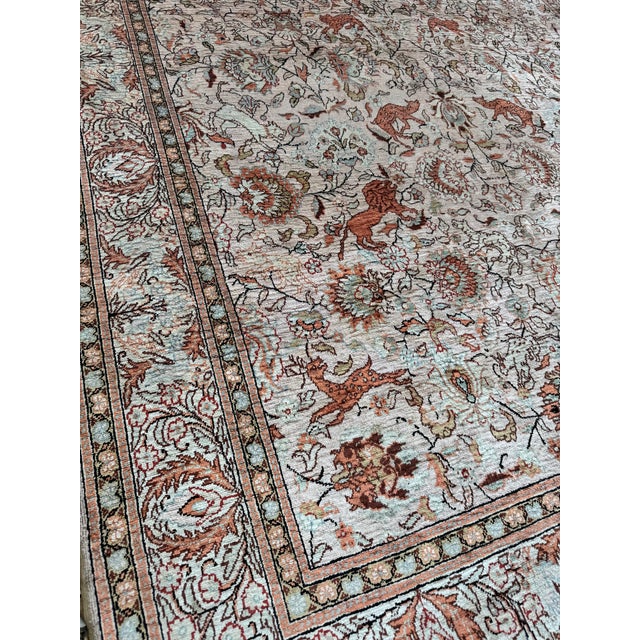 Vintage Turkish Silk Kayseri Rug, 1960s For Sale - Image 18 of 18