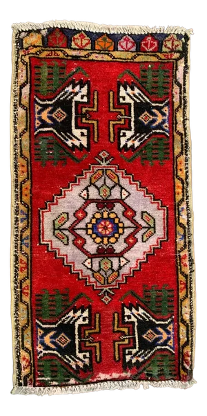 Small Vintage Turkish Rug