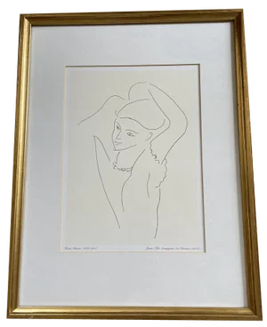 Matisse, Young Girl Arranging Her Hair, Lithograph