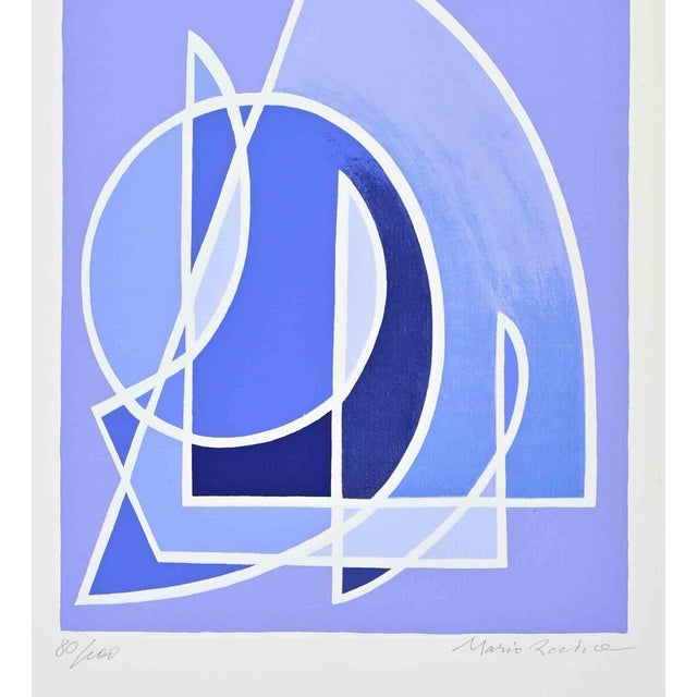 Screen print on paper, realized by the Italian artist Mario Radice and published in 1964 by La Nuova Foglio. Hand-signed...