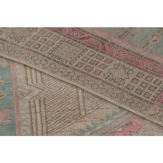 Vintage Turkish Rug With Pastel Geometric Medallion Design - Rug & Kilim For Sale - Image 9 of 9