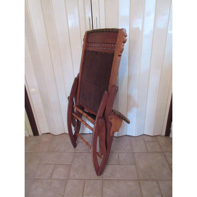 Victorian Eastlake Folding Rocking Chair Chairish