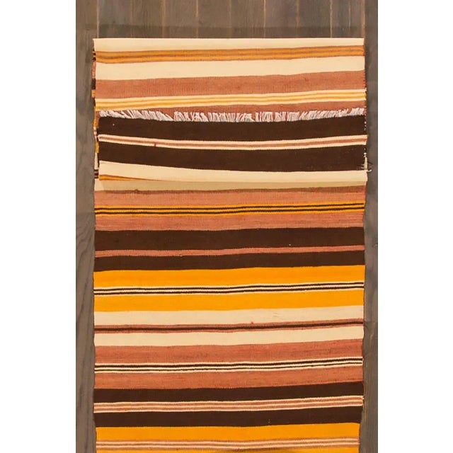 Traditional Vintage Kilim Rug, 2'2" X 8' For Sale - Image 3 of 7