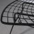 Black Black & White Wire Side Chairs after Bertoia for Knoll - Set of 8 For Sale - Image 8 of 12