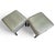 Crafted with elegance and clean lines of the Mid Century Modern aesthetic, this pair of custom made stools in Luxe...