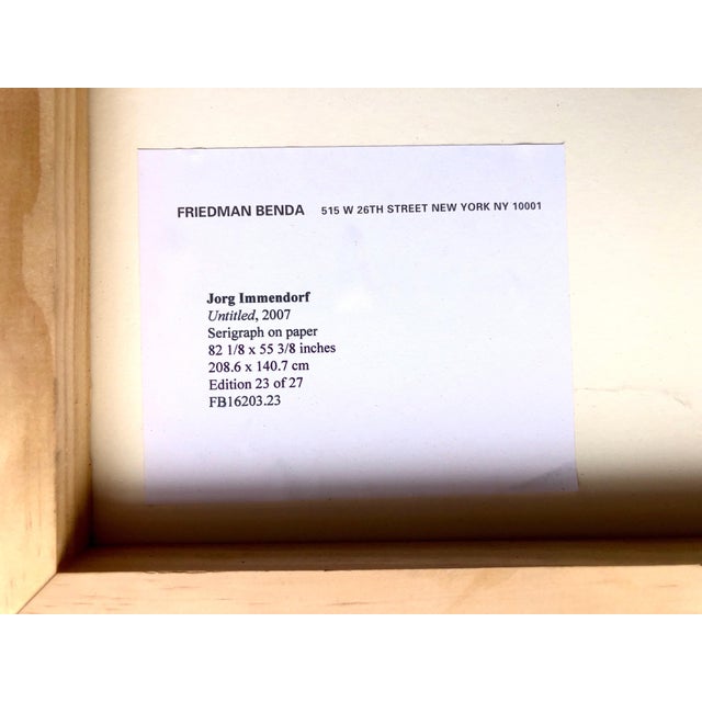 Jörg Immendorf, Large Silkscreen Serigraph Neo Figurative Expressionist Print Jorg Immendorff, 2006 For Sale - Image 10 of 10