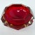 Mid-Century Modern Italian Faceted Red Murano Glass Ashtray by Flavio Poli, 1950s For Sale - Image 3 of 8