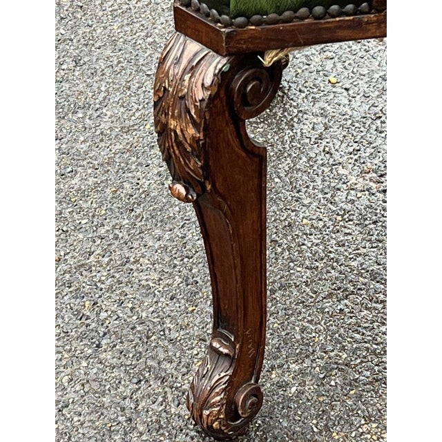 Antique Library Armchair in Oak For Sale - Image 12 of 14