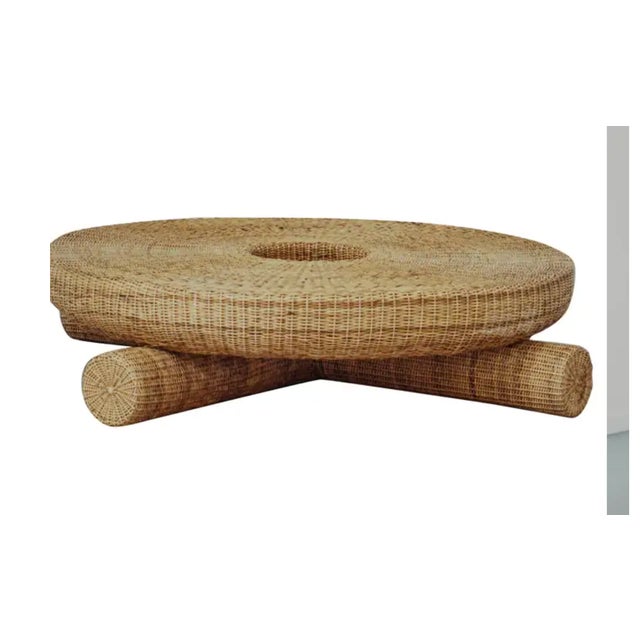 Sand Fango Coffee Table, Sustainable Natural Yaré Fiber by Francisco Jaramillo For Sale - Image 8 of 9