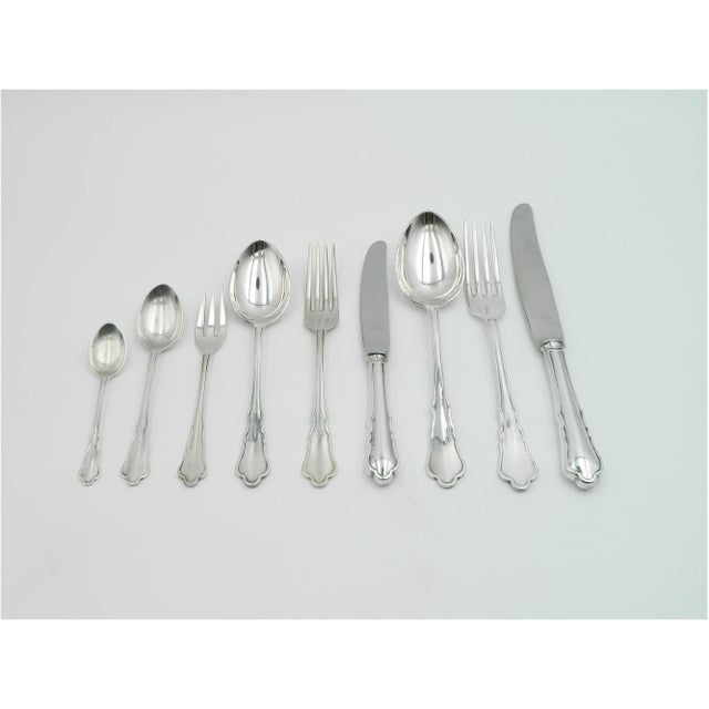 Silver-Plated Cutlery Set for Six People, 1920s, Set of 57 For Sale - Image 3 of 11