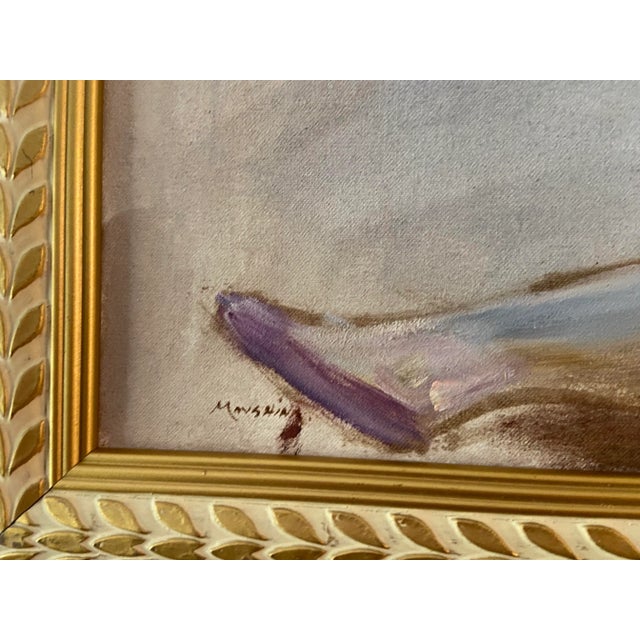 Figurative Original Figurative Oil Painting of Millennial Woman in Mini Dress by Marina Movshina For Sale - Image 3 of 9