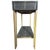 An elegant console table by Currey & Company, model Marlowe. The piece features a shagreen (stingray leather) surface...